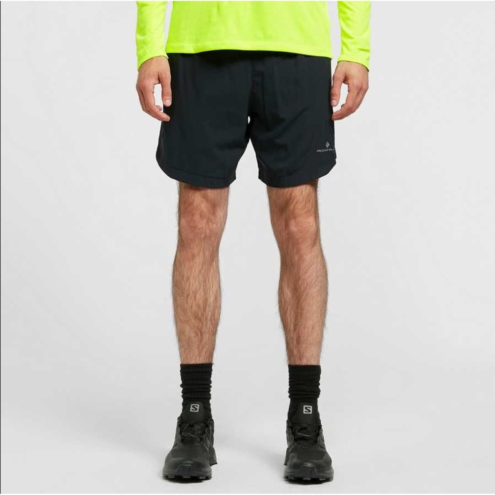 Ronhill Men's Life 7" Twin Short Black Size M